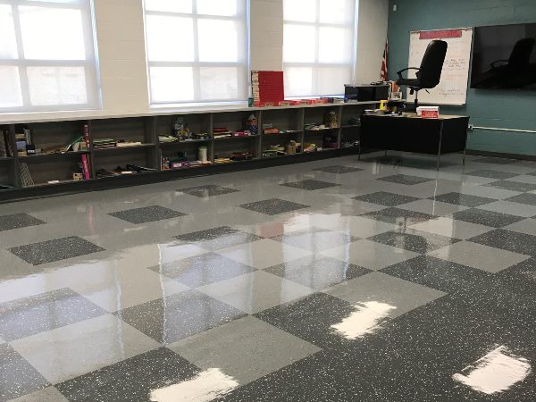 Daily and scheduled 
janitorial cleaning 